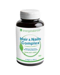 Hair & Nails Complex für Frauen & Männer 362mg, 60 VegeCaps